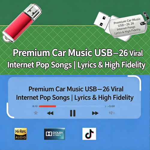Premium Car Music USB – 26 Viral Internet Pop Songs | Lyrics & High Fidelity Premium Car Music USB – 26 Viral Internet Pop Songs | Lyrics & High Fidelity