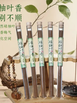 Original Channel Hot-Selling Product: Pomelo Leaf Incense Sticks, Refreshing and Purifying, for Home Use, Good Luck Incense, Pomelo Wealth-Attracting Agarwood Incense